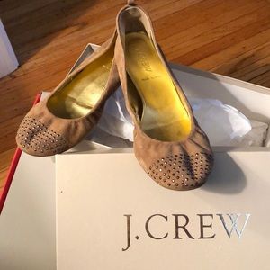 J. Crew dusty cedar studded ballet flat